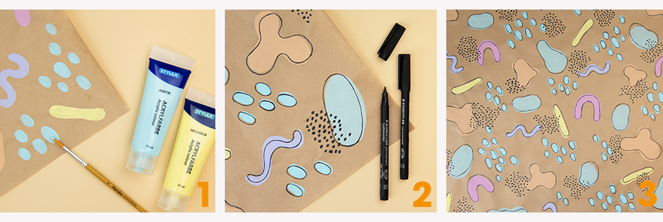 So gestaltest du dein eigenes Geschenkpapier So gestaltest du dein eigenes Geschenkpapier
