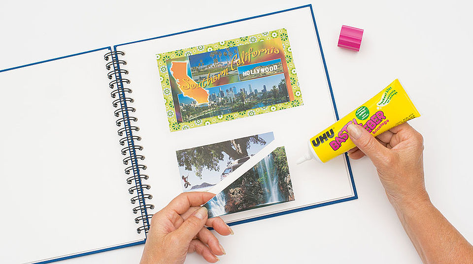Zerschnittene Fotos einkleben Fotopuzzle einkleben