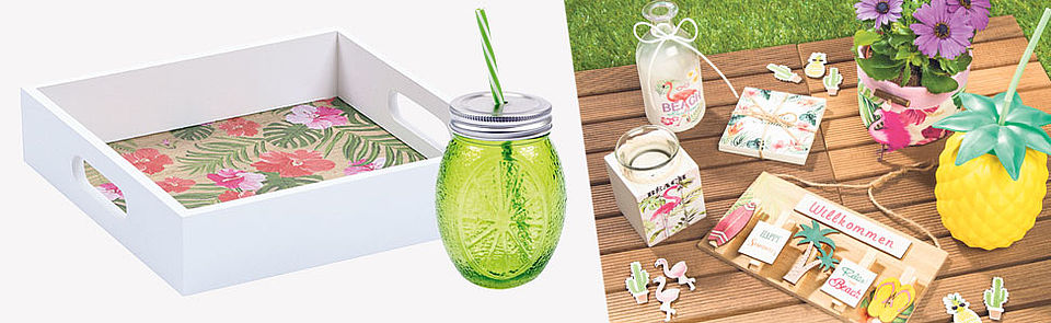 Sommerdeko von LIBRO Sommerliche Deko von LIBRO
